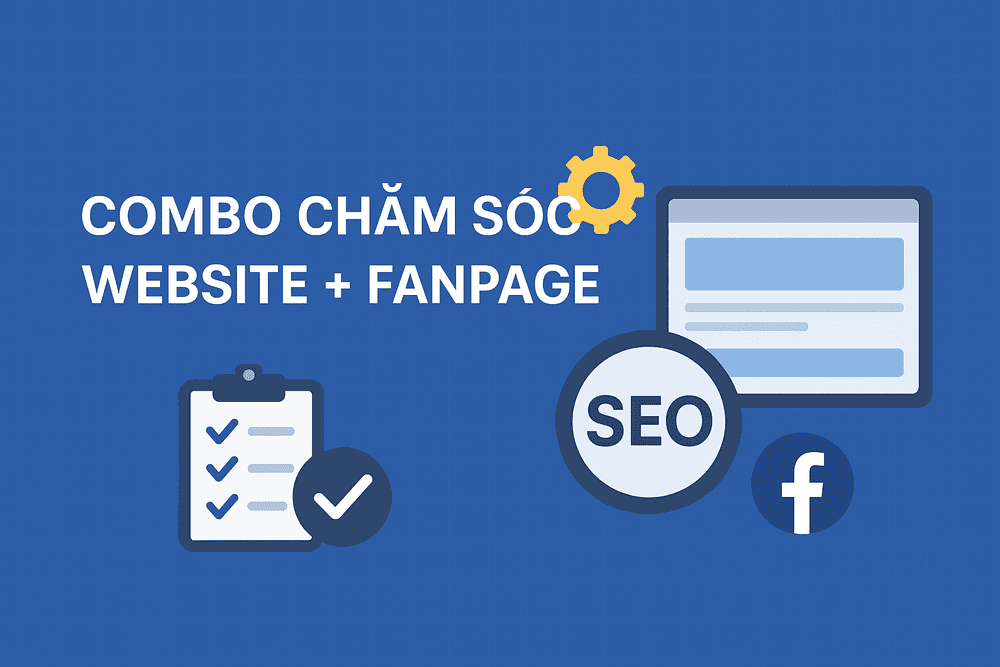 Dịch vụ chăm sóc website. fanpage